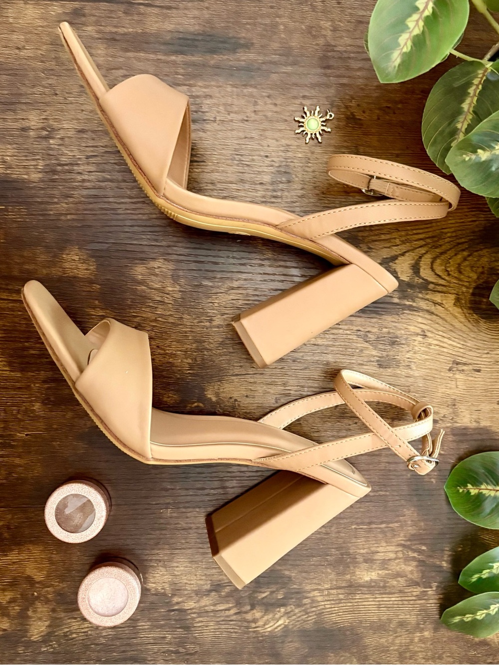 a new day Nude Tan Block Heel Ankle-Strap Sandals - Picture 2 of 5
